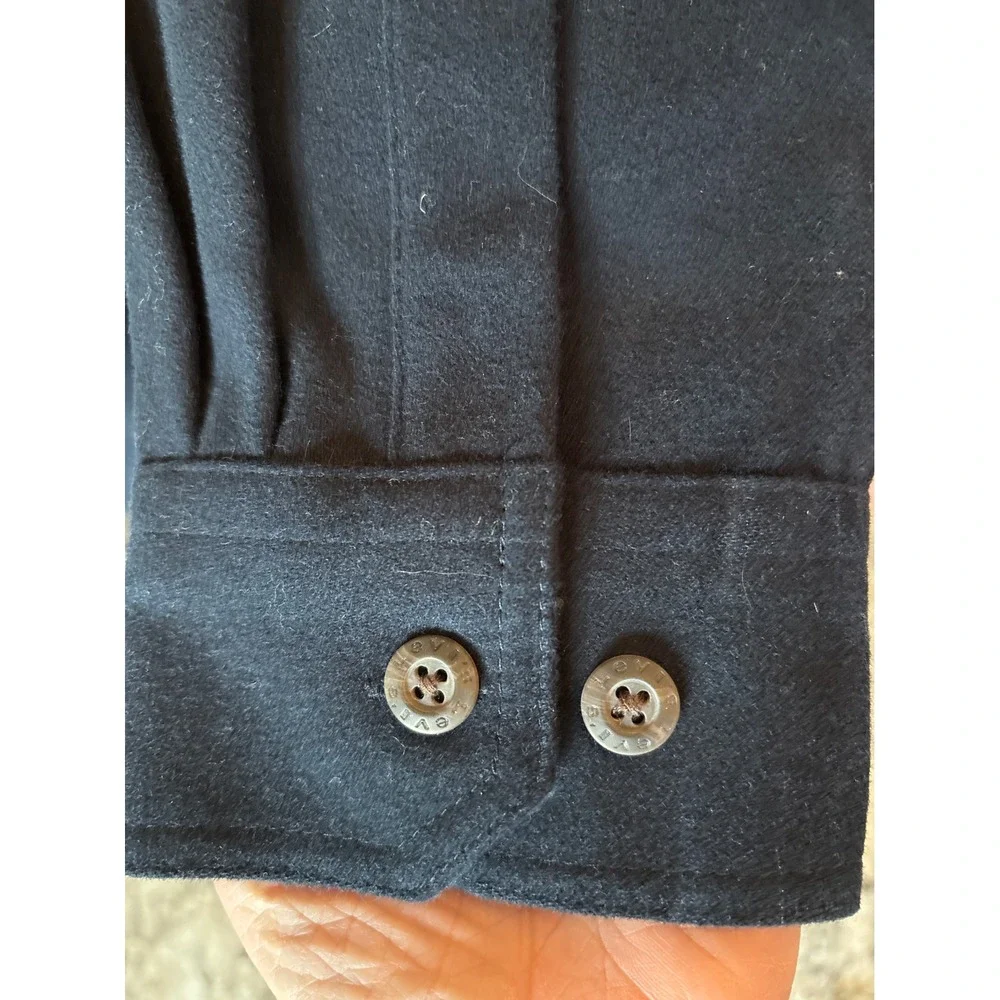 Levi‎ Strauss & Co. Navy Blue Button Down Shirt Jacket Flannel XLarge - Picture 5 of 7